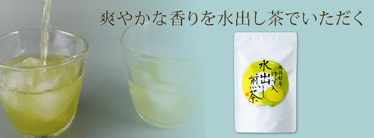 爽やかな香りを水出し茶でいただく「ゆず入り水出し煎茶ブレンドティーバッグ」