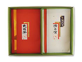 お年賀用銘茶セット 各30g平袋・箱入