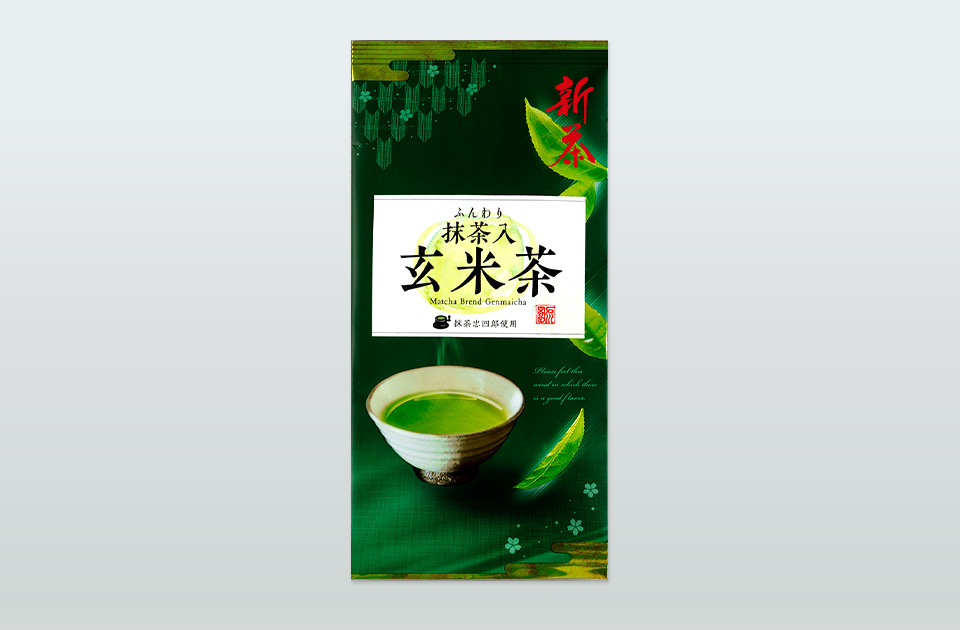 【新-49】ふんわり抹茶入り玄米茶 100g平袋