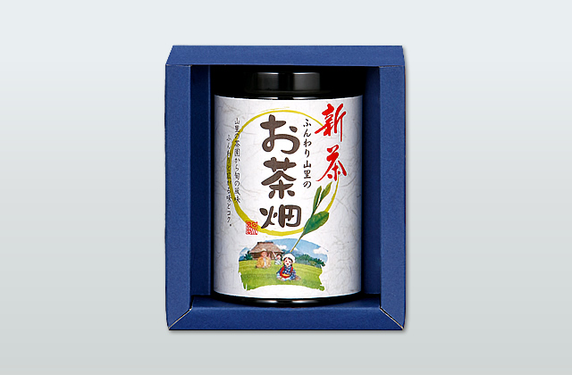 【新茶】お茶畑 90g缶・箱入