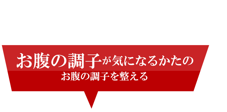 お腹の調子を整える