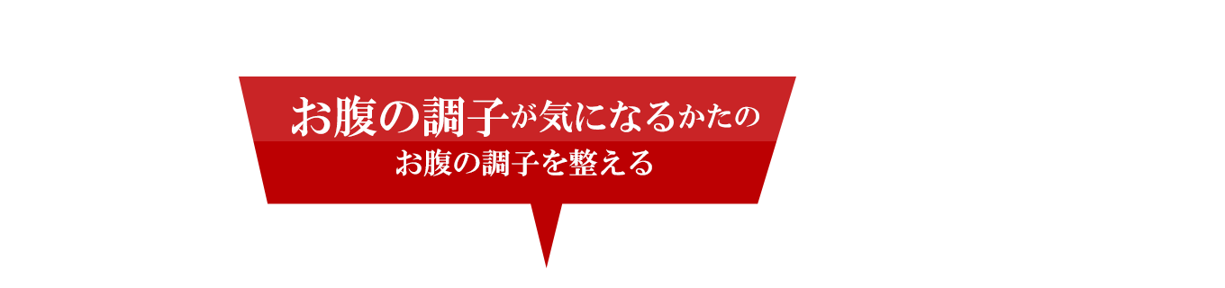 お腹の調子を整える